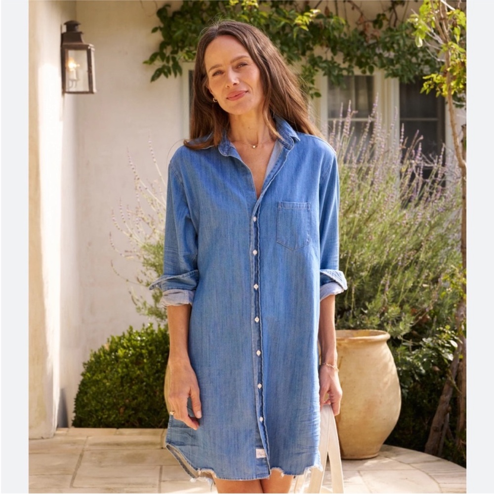 Frank & Eileen Blue Denim Shirt Dress